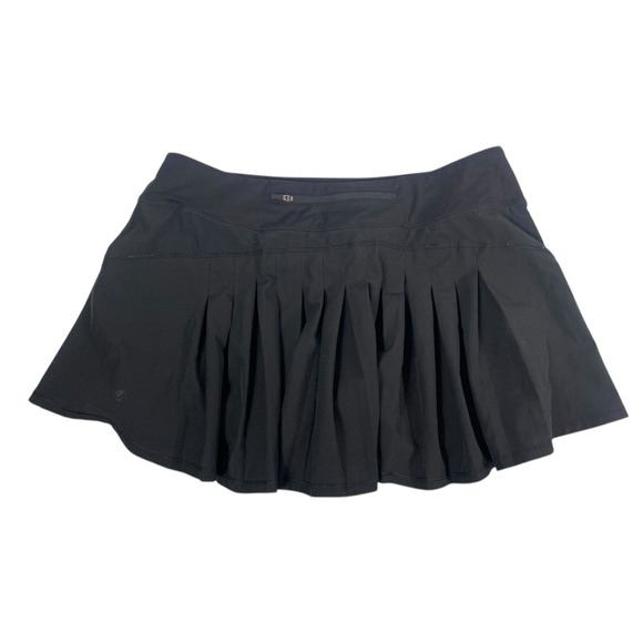 Crazy Yoga Skirt Skort Black Tennis Prep Built in Shorts Stretch Womens Large - Picture 3 of 9
